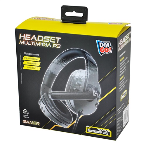 Headset Multimidia P3 DM GO - DM Toys