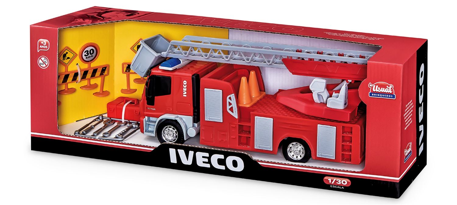 Caminhão Iveco Tector Bombeiro Usual Brinquedos - minipreco