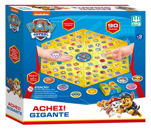 Jogo Achei! Gigante - Patrulha Canina - Nig Brinquedos