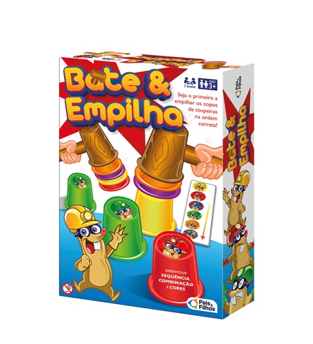 Jogo Bate e Empilha - Pais e Filhos