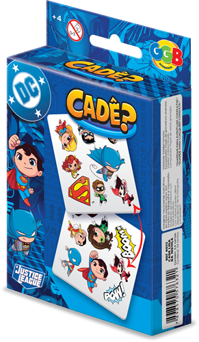 Jogo Cadê? Cartas - Liga da Justiça - GGB Brinquedos
