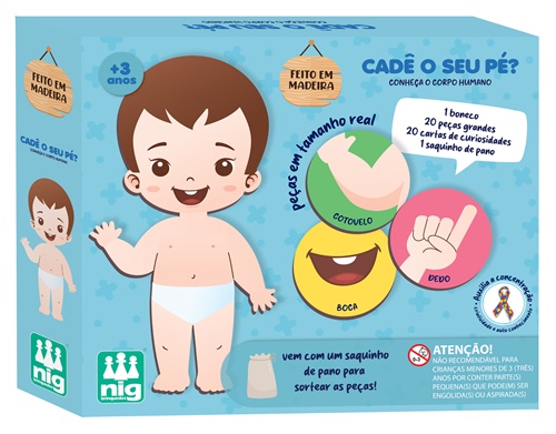 Jogo Cadê o Seu Pé? - Nig Brinquedos