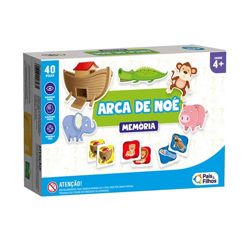 Jogo da Memória Arca de Noé - Pais e Filhos