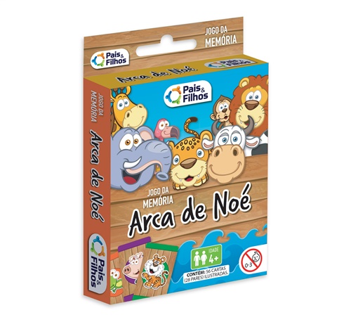 Jogo da Memória Cartas - Arca de Noé - Pais e Filhos