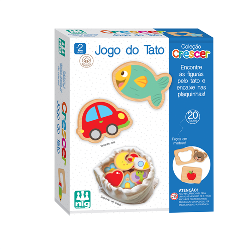 Jogo do Tato - Madeira - Coleção Crescer - Nig Brinquedos