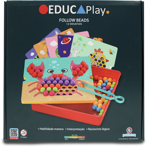 Jogo Educativo Follow Beads - Polibrinq