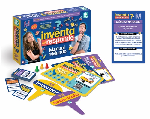 Jogo Inventa ou Responde - Manual do Mundo - Nig Brinquedos