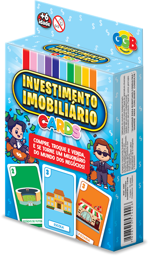 Jogo Investimento Imobiliário - Cards - GGB Brinquedos
