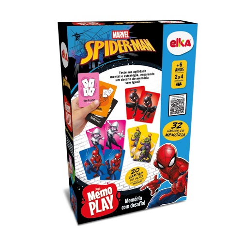 Jogo Memo Play Spiderman - Elka