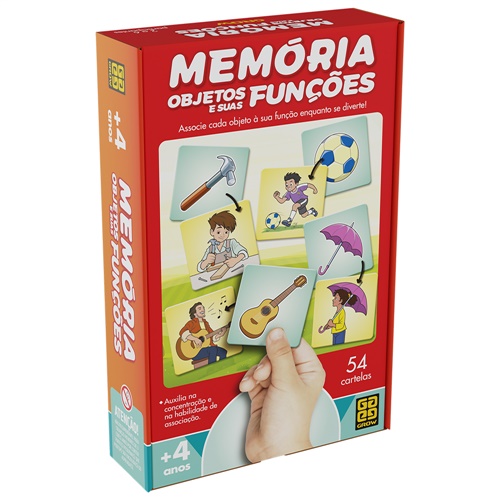 Jogo da Memória Objetos e Suas Funções - Grow