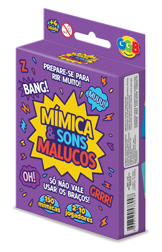 Jogo de Cartas Mímica e Sons Malucos - GGB Brinquedos
