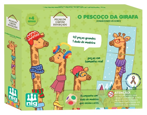 O Pescoço Da Girafa - Conhecendo as Cores - Nig Brinquedos