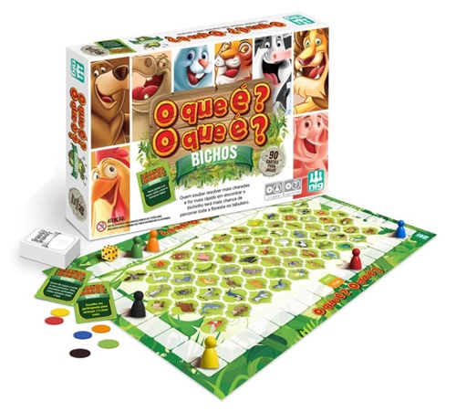 Jogo O Que É? O Que É? - Bichos - Nig Brinquedos