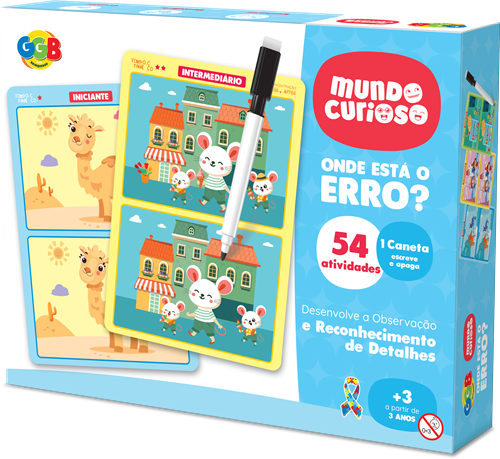 Jogo Onde Está o Erro? - GGB Brinquedos