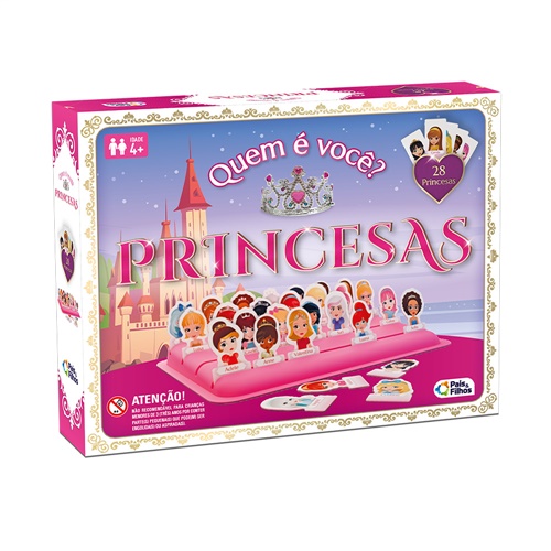 Jogo Quem é Você? Princesas - Pais e Filhos
