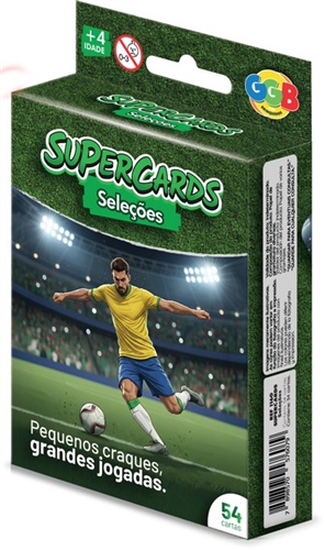 Jogo SuperCards Seleções de Futebol - GGB Brinquedos