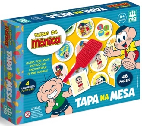 Jogo Tapa na Mesa - Turma da Mônica - Nig Brinquedos