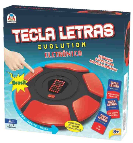 Jogo Tecla Letras Evolution - Braskit