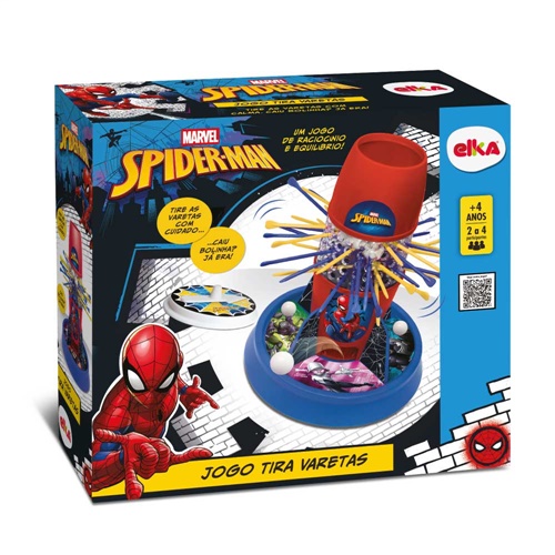 Jogo Tira Varetas - Spiderman - Elka