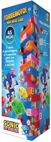 Jogo Torremoto Sonic - GGB Brinquedos