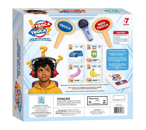 Jogo Troca ou Não Troca - Nig Brinquedos
