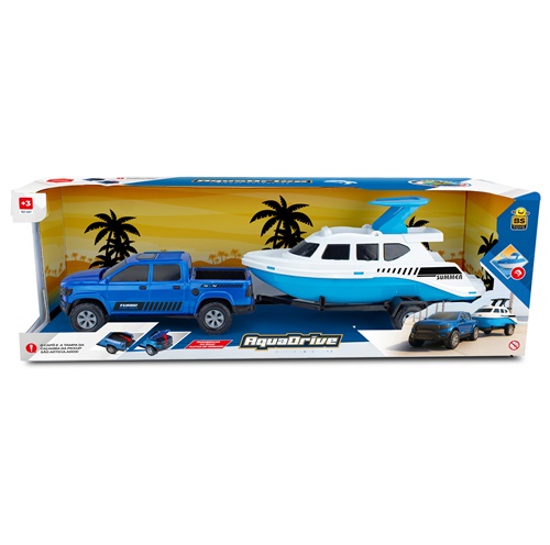 Kit Aqua Drive Pickup Adventure com Lancha - BS Toys
