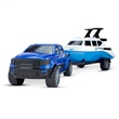 Kit Aqua Drive Pickup Adventure com Lancha - BS Toys