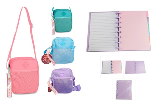 Kit Shoulder Bag + Caderno Disco