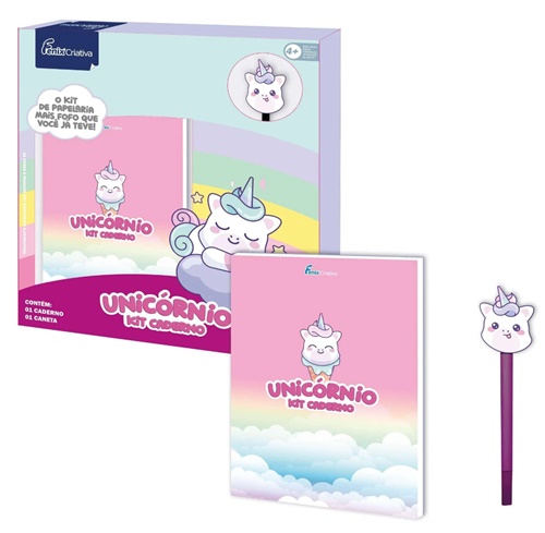 Kit Caderno Unicórnio - Fenix