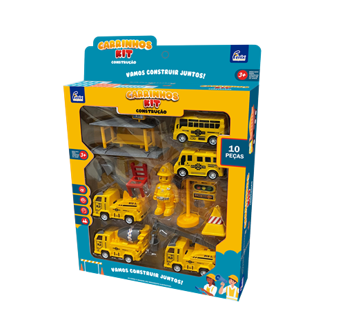 Kit Carrinhos de Construção 10 Peças - Fenix