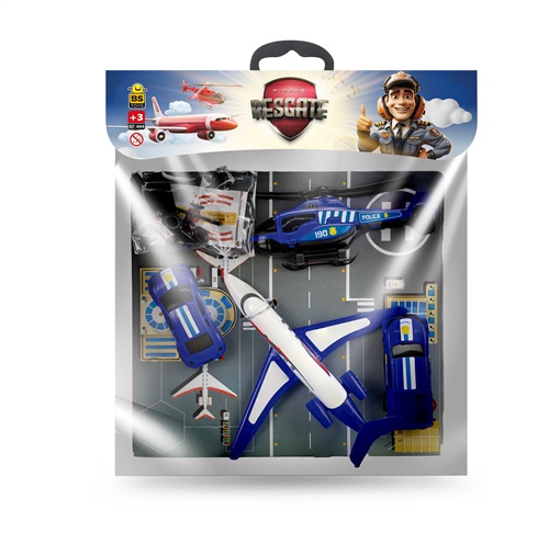 Kit de Carrinhos Missão Resgate Solapa - BS Toys