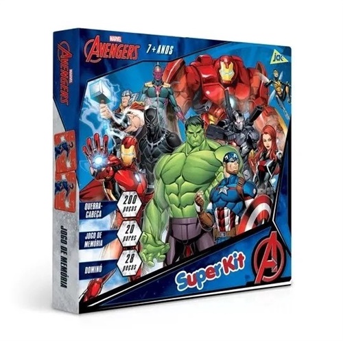 Super Kit Jogos 3 em 1 - Avengers - Toyster