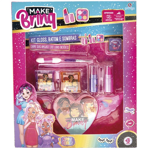 Kit Estojo de Maquiagem Makebrinq - Polibrinq