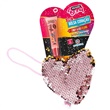 Bolsa Lantejoulas Coração com Gloss Labial - Polibrinq