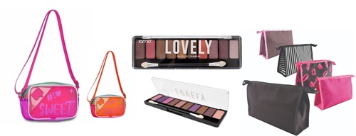 Kit Bolsinha Sweet + Necessaire Envelope + Paleta de Sombras Lovely