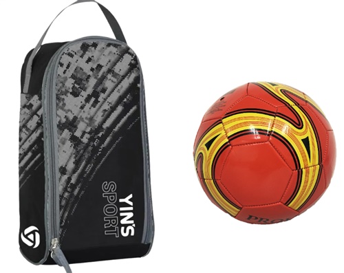 Kit Porta Chuteira em Poliester + Bola de Futebol