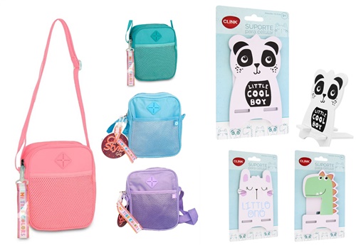 Kit Shoulder Bag + Suporte Celular Animais