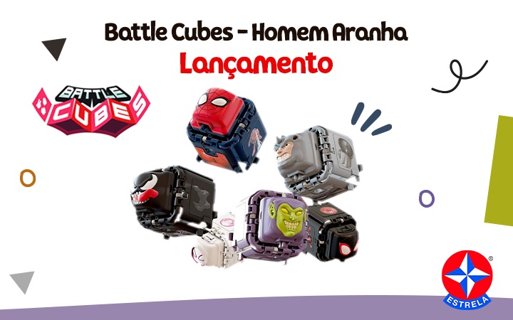 Lançamento - Battle Cubes Homem Aranha Lançamento - Battle Cubes Homem Aranha