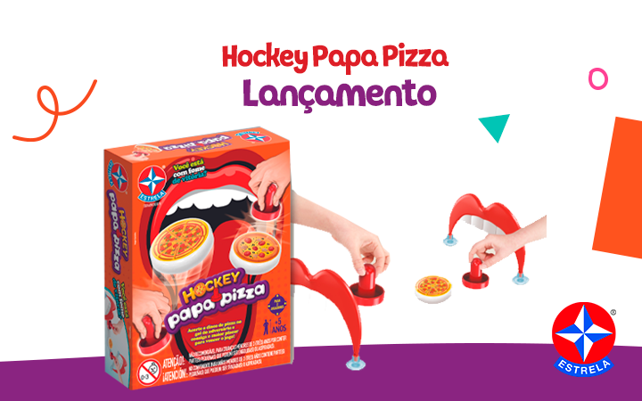 Jogo Hockey - Papa Pizza - Estrela