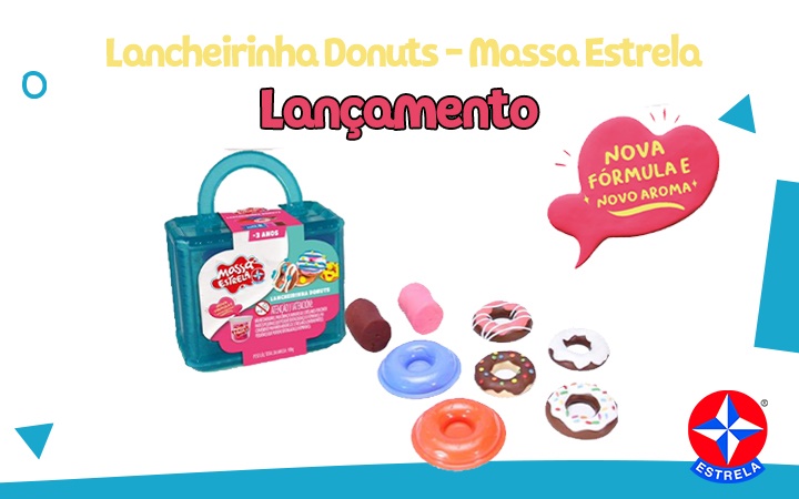Lançamento - Lancheirinha de Donuts - Massa Estela