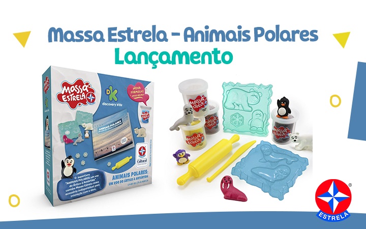 Lançamento - Livro Animais Polares com Massa Estrela