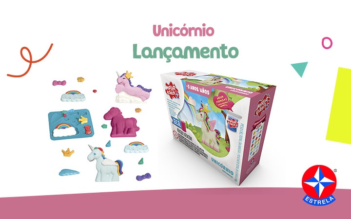 Lançamento - Massa Estrela: Kit Unicórnio.