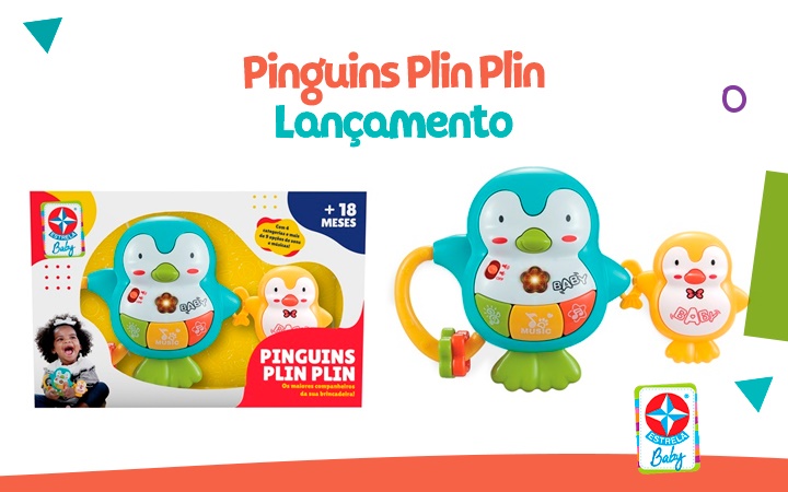 Lançamento - Pinguins Plin Plin Lançamento - Pinguins Plin Plin