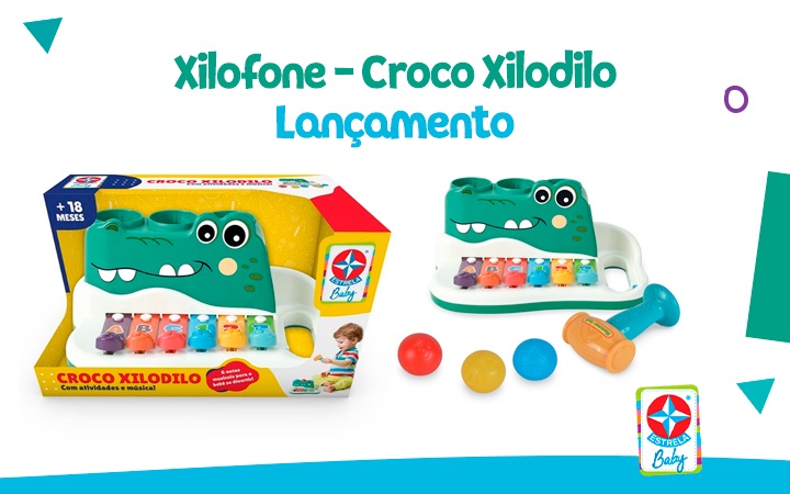 Lançamento - Xilofone - Croco Xilodilo Lançamento - Xilofone - Croco Xilodilo