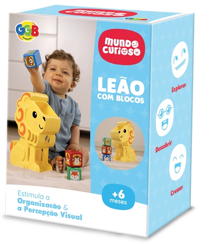 Leão com Blocos - GGB Brinquedos