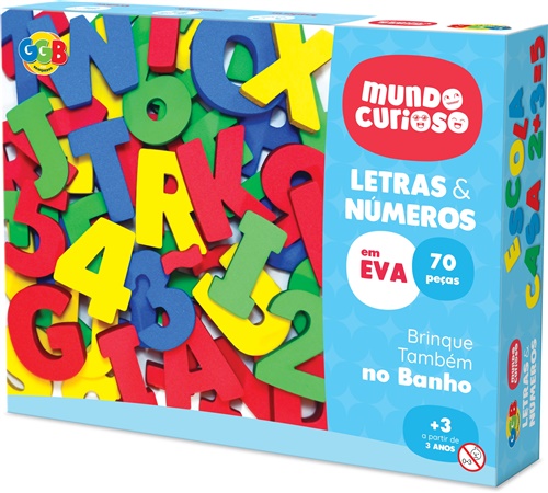 Letras e Números em EVA - GGB Brinquedos