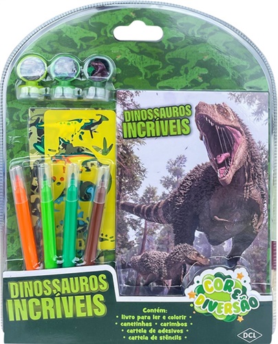 Livro Cor e Diversão - Dinossauros - DCL