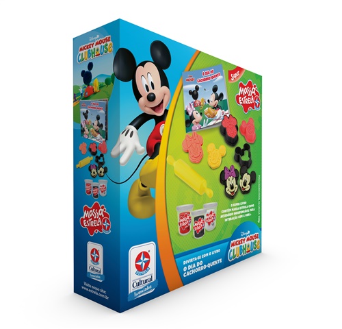 Livro Mickey O Dia Do Cachorro Quente Com Massa Estrela - Estrela