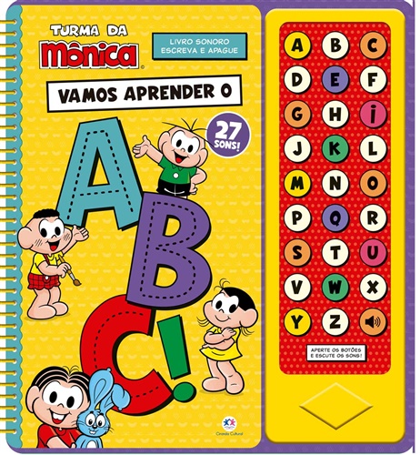 Livro Vamos Aprender o ABC - Turma da Mônica - Ciranda Cultural