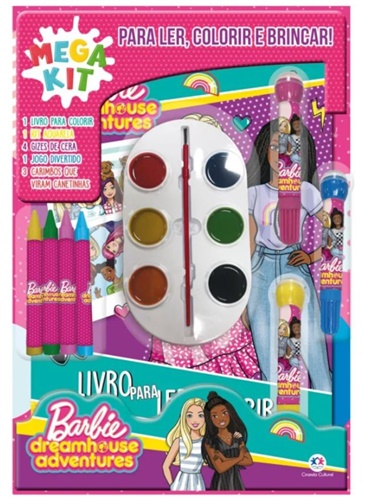 Mega Kit Para Ler, Colorir e Brincar - Barbie - Ciranda Cultural